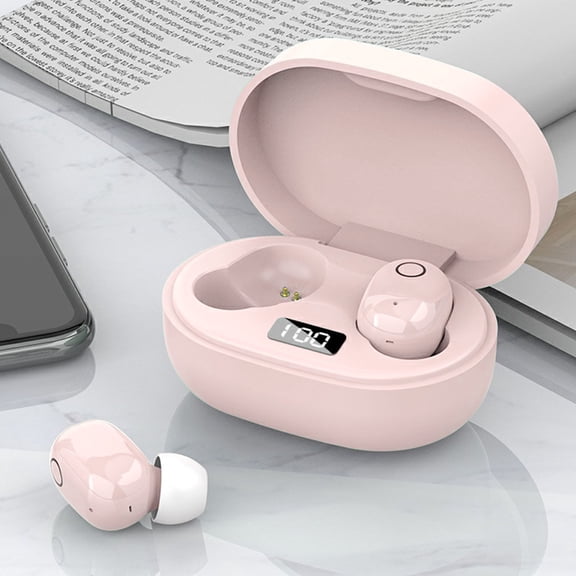 Go Air Pop True Wireless Bluetooth Earbuds & Charging Case - Pink, Dual Connect, IPX4 Sweat Resistance, Bluetooth 5 Connection, 3 EQ Sound Settings Signature, Balanced, Bass Boost(Pink)