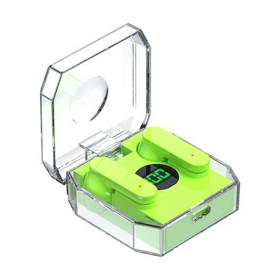Go Air Pop True Wireless Bluetooth Earbuds & Charging Case - Pink, Dual Connect, IPX4 Sweat Resistance, Bluetooth 5 Connection, 3 EQ Sound Settings Signature, Balanced, Bass Boost(Green)