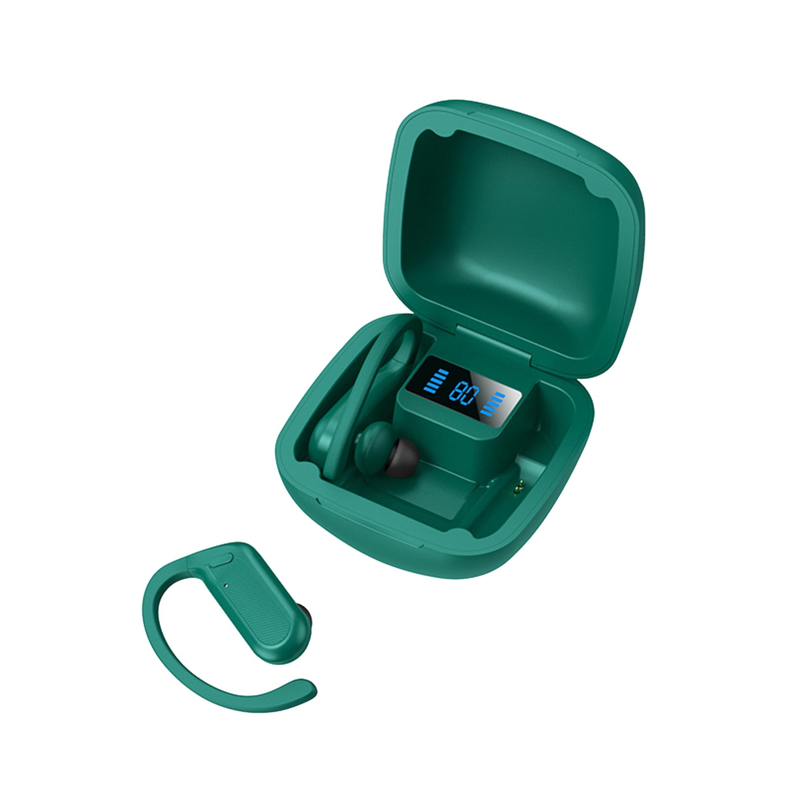 Go Air Pop True Wireless Bluetooth Earbuds & Charging Case - Pink, Dual Connect, IPX4 Sweat Resistance, Bluetooth 5 Connection, 3 EQ Sound Settings Signature, Balanced, Bass Boost,Green