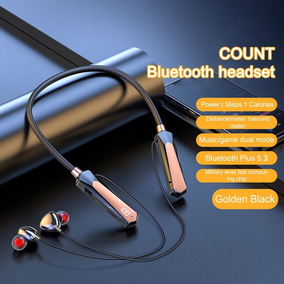 Go Air Sport+ Wireless Workout Earbuds Featuring C3 Clear Calling, Secure Earhook Sport Design, 32+ Hour Bluetooth Playtime, and 3 EQ Sound Settings(Gold)