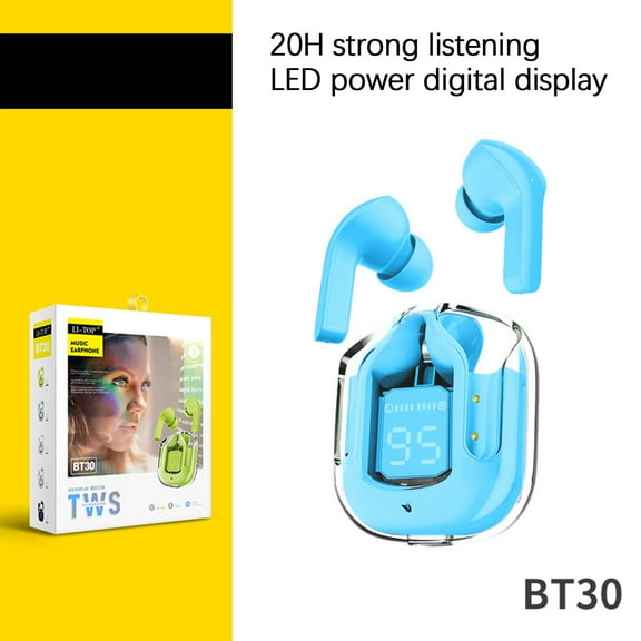 Go Air Sport+ Wireless Workout Earbuds Featuring C3 Clear Calling, Secure Earhook Sport Design, 32+ Hour Bluetooth Playtime, and 3 EQ Sound Settings - Sky Blue