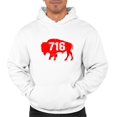 thumbnail image 1 of Go All Out 716 Area Code City Of Buffalo New York Pride Sweatshirt Hoodie Mens/Women, 1 of 4