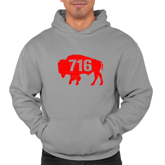 Go All Out 716 Area Code City Of Buffalo New York Pride Sweatshirt Hoodie Mens/Women