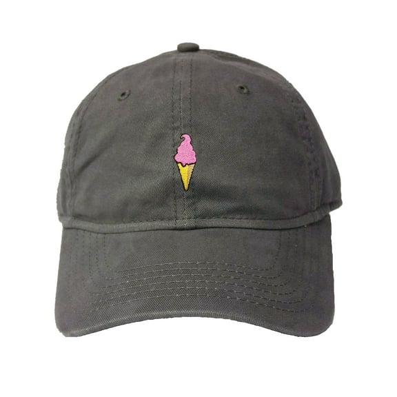 Go All Out Adult Ice Cream Cone Embroidered Deluxe Dad Hat