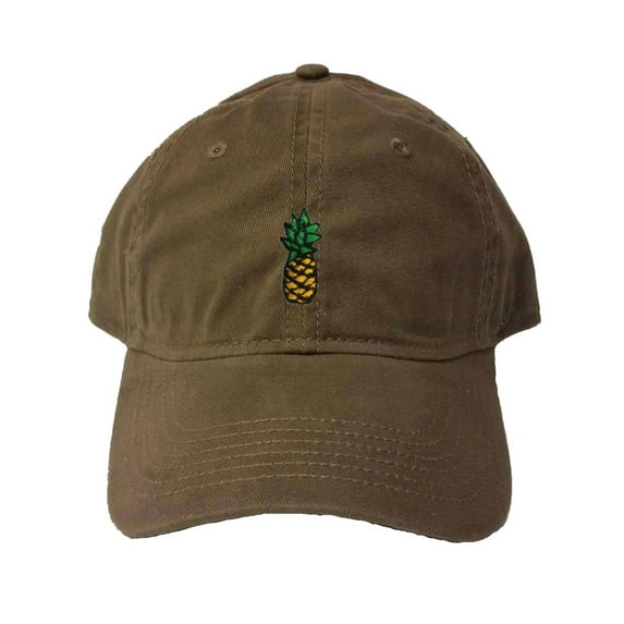 Go All Out Adult Pineapple Embroidered Deluxe Dad Hat