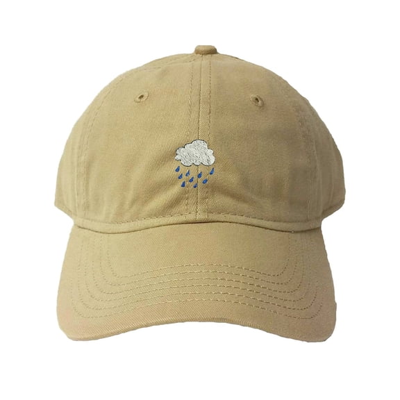 Go All Out Adult Rain Cloud Embroidered Deluxe Dad Hat