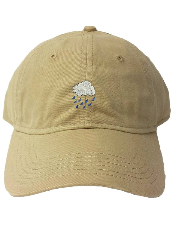 Adult Rain Cloud Embroidered Deluxe Dad Hat