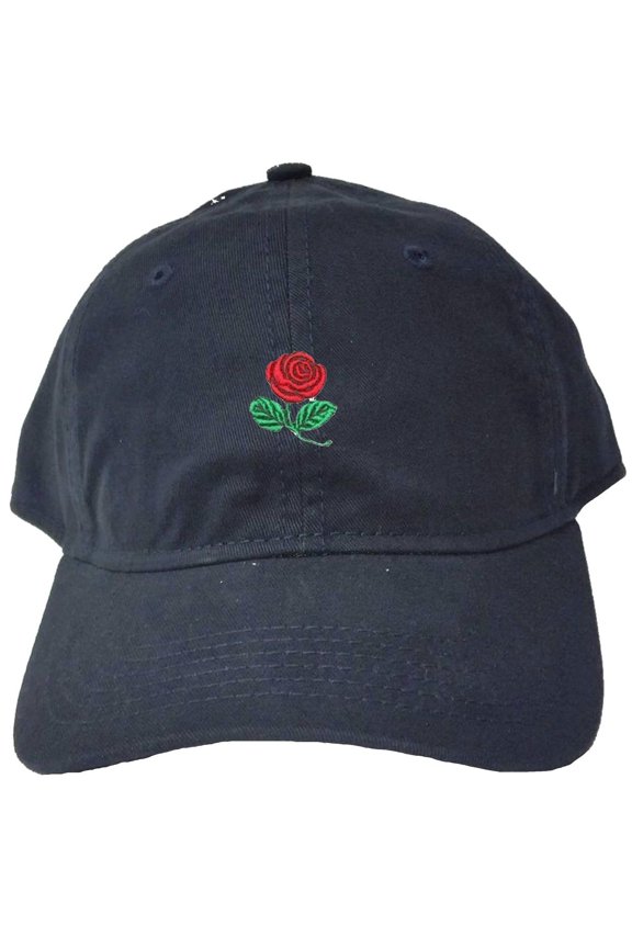 Adult Rose Embroidered Deluxe Dad Hat