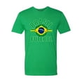 thumbnail image 1 of Go All Out Brasil Futebol Brazil Football Soccer Futbol Deluxe Soft T-Shirt Mens/Women, 1 of 2