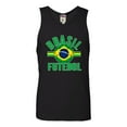thumbnail image 1 of Go All Out Brasil Futebol Brazil Football Soccer Futbol Sleeveless Tank Top T-Shirt Mens/Women/Flowy/Fitted, 1 of 2