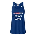 thumbnail image 1 of Go All Out Breaking News I Don't Care Funny Sarcastic Humor Sleeveless Tank Top T-Shirt Mens/Women/Flowy/Fitted, 1 of 2