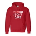 thumbnail image 1 of Go All Out Breaking News I Don't Care Funny Sarcastic Humor Sweatshirt Hoodie Mens/Youth, 1 of 4