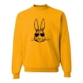 thumbnail image 1 of Go All Out Bunny Face With Sunglasses Sweatshirt Crewneck Mens/Youth, 1 of 2