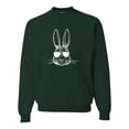 thumbnail image 1 of Go All Out Bunny Face With Sunglasses Sweatshirt Crewneck Mens/Youth, 1 of 2