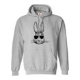 thumbnail image 1 of Go All Out Bunny Face With Sunglasses Sweatshirt Hoodie Mens/Youth, 1 of 1