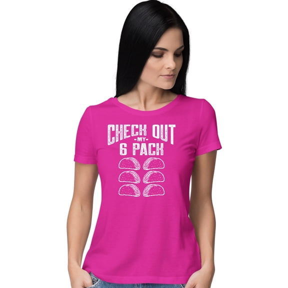 Go All Out Check Out My 6 Pack Tacos Funny  T-Shirt Mens/Women/Youth