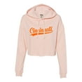 thumbnail image 1 of Go All Out City Of Cincinnati Ohio Pride Fashion Script Cropped Hooded Sweatshirt Women, 1 of 1