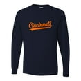 thumbnail image 1 of Go All Out City Of Cincinnati Ohio Pride Fashion Script Long Sleeve T-Shirt Mens, 1 of 2