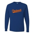 thumbnail image 1 of Go All Out City Of Cincinnati Ohio Pride Fashion Script Long Sleeve T-Shirt Mens, 1 of 2
