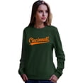 thumbnail image 1 of Go All Out City Of Cincinnati Ohio Pride Fashion Script Sweatshirt Crewneck Mens/Youth, 1 of 3