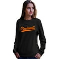 thumbnail image 1 of Go All Out City Of Cincinnati Ohio Pride Fashion Script Sweatshirt Crewneck Mens/Youth, 1 of 3