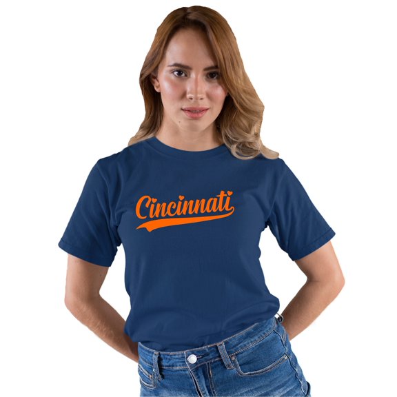 Go All Out City Of Cincinnati Ohio Pride Fashion Script T-Shirt Mens/Women/Youth