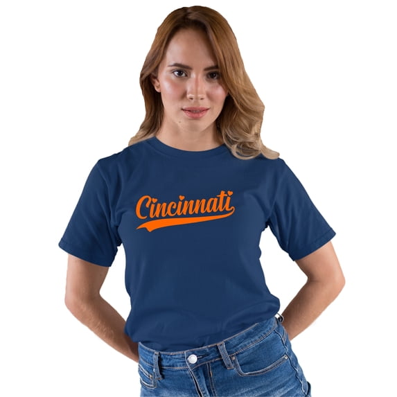 Go All Out City Of Cincinnati Ohio Pride Fashion Script T-Shirt Mens/Women/Youth