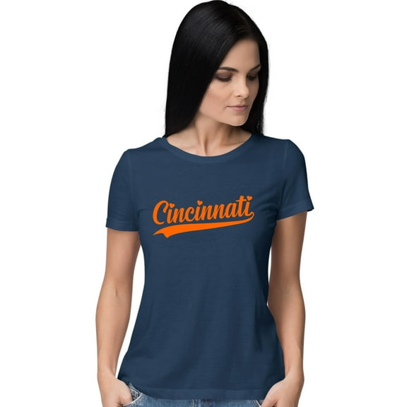 Go All Out City Of Cincinnati Ohio Pride Fashion Script T-Shirt Mens/Women/Youth
