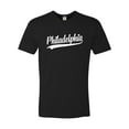 thumbnail image 1 of Go All Out City Of Philadelphia Pennsylvania Fashion Script Deluxe Soft T-Shirt Mens/Women, 1 of 3