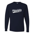 thumbnail image 1 of Go All Out City Of Philadelphia Pennsylvania Fashion Script Long Sleeve T-Shirt Mens, 1 of 3