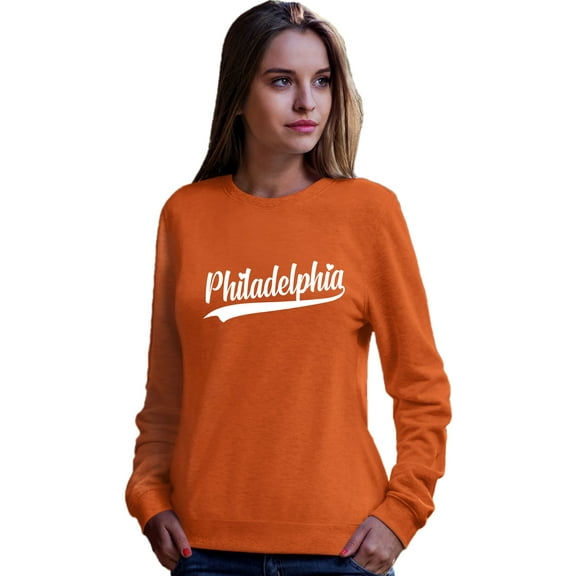 Go All Out City Of Philadelphia Pennsylvania Fashion Script Sweatshirt Crewneck Mens/Youth