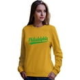thumbnail image 1 of Go All Out City Of Philadelphia Pennsylvania Fashion Script Sweatshirt Crewneck Mens/Youth, 1 of 4