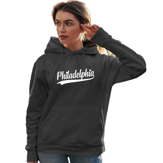 Go All Out City Of Philadelphia Pennsylvania Fashion Script Sweatshirt Hoodie Mens/Women