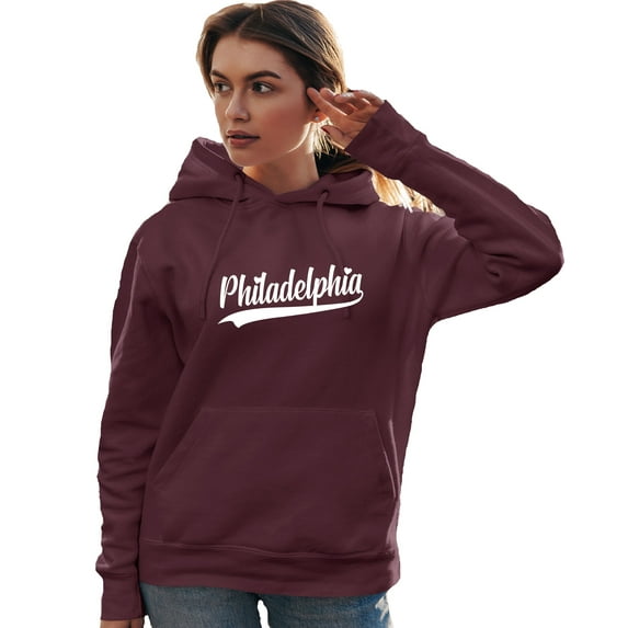 Go All Out City Of Philadelphia Pennsylvania Fashion Script Sweatshirt Hoodie Mens/Women