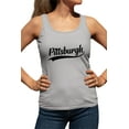 thumbnail image 1 of Go All Out City Of Pittsburgh Pennsylvania Pride Fashion Script Sleeveless Tank Top T-Shirt Mens/Women/Flowy/Fitted, 1 of 3