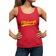 thumbnail image 1 of Go All Out City Of Pittsburgh Pennsylvania Pride Fashion Script Sleeveless Tank Top T-Shirt Mens/Women/Flowy/Fitted, 1 of 3