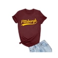 thumbnail image 1 of Go All Out City Of Pittsburgh Pennsylvania Pride Fashion Script T-Shirt Mens/Women/Youth, 1 of 5