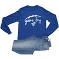 thumbnail image 1 of Go All Out Game Day Football Long Sleeve T-Shirt Mens, 1 of 5