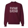 thumbnail image 1 of Go All Out I'm The Friend In Low Places Funny Country Music Gift Sweatshirt Crewneck Mens/Youth, 1 of 3