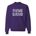 thumbnail image 1 of Go All Out I'm The Friend In Low Places Funny Country Music Gift Sweatshirt Crewneck Mens/Youth, 1 of 3