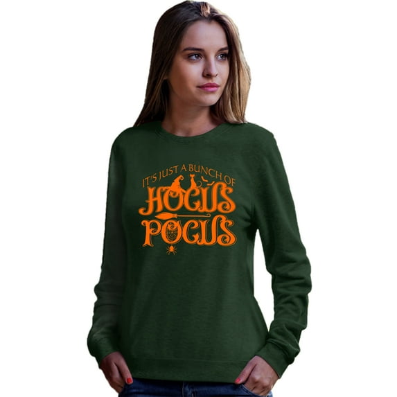 Go All Out It's Just A Bunch Of Hocus Pocus Halloween Sweatshirt Crewneck Mens/Youth