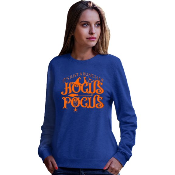 Go All Out It's Just A Bunch Of Hocus Pocus Halloween Sweatshirt Crewneck Mens/Youth