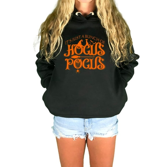 Go All Out It's Just A Bunch Of Hocus Pocus Halloween Sweatshirt Hoodie Mens/Women