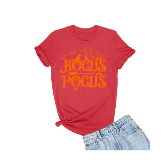 Go All Out It's Just A Bunch Of Hocus Pocus Halloween T-Shirt Mens/Women/Youth