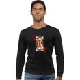 thumbnail image 1 of Go All Out King Of Hearts Playing Card Funny Long Sleeve T-Shirt Mens, 1 of 5