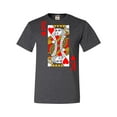 thumbnail image 1 of Go All Out King Of Hearts Playing Card Funny T-Shirt Mens/Women/Youth, 1 of 2