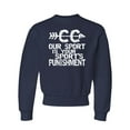 thumbnail image 1 of Go All Out Our Sport Is Your Sport's Punishment Cross Country Crewneck Sweatshirt Mens/Youth, 1 of 2