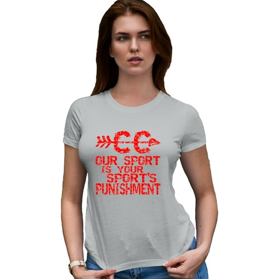 Go All Out Our Sport Is Your Sport's Punishment Cross Country Deluxe Soft T-Shirt Mens/Women