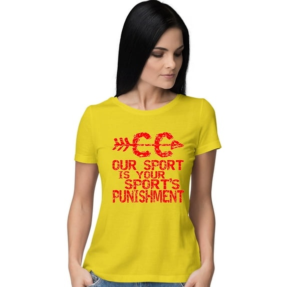 Go All Out Our Sport Is Your Sport's Punishment Cross Country T-Shirt Mens/Women/Youth