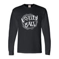 thumbnail image 1 of Go All Out Volleyball Distressed Ball Long Sleeve T-Shirt Mens, 1 of 4